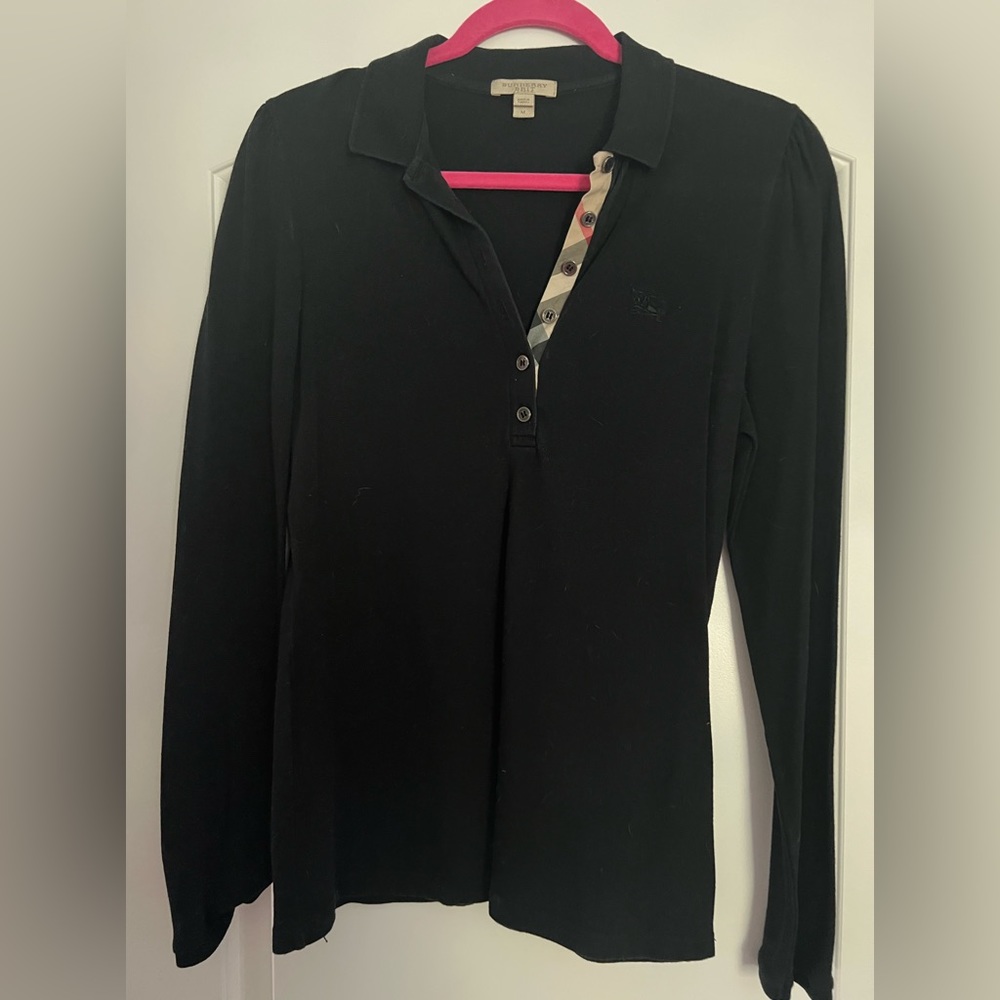 Women’s Burberry black polo - medium